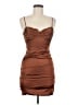 THATSSOFETCH 100% Polyester Brown Cocktail Dress Size 8 - photo 1