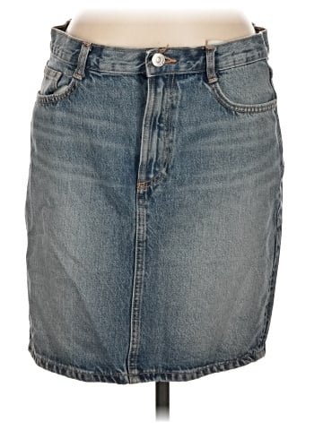 Zara Denim Skirt (view 1)