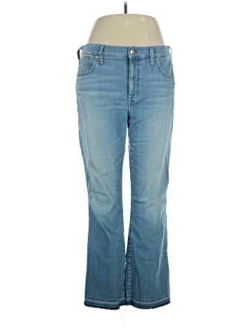 Madewell Kick Out Crop Jeans in Carey Wash (view 1)