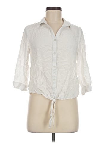 Chico's 3/4 Sleeve Button-Down Shirt (view 1)