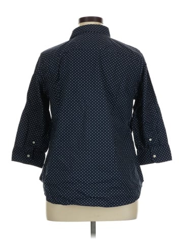 Lauren by Ralph Lauren 3/4 Sleeve Button-Down Shirt (view 2)