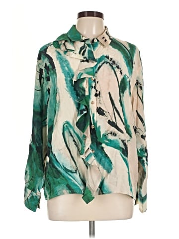 Ulla Johnson Long Sleeve Silk Top (view 1)
