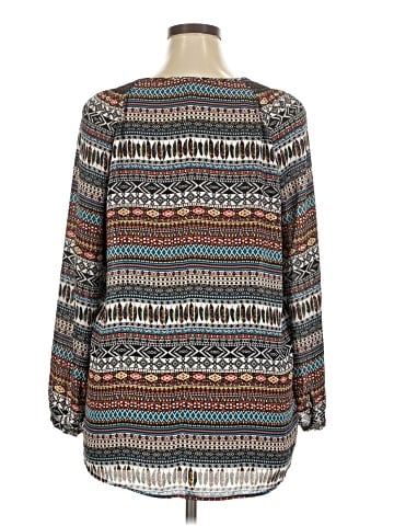 Ruff Hewn Long Sleeve Blouse (view 2)