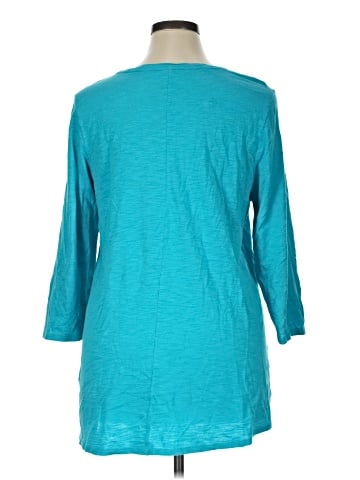 Chico's 3/4 Sleeve T-Shirt (view 2)