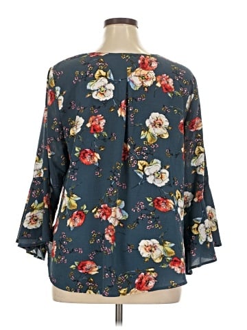 Kiyonna 3/4 Sleeve Blouse (view 2)
