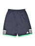 Adidas 100% Polyester Stripes Blue Athletic Shorts Size 7 - photo 1