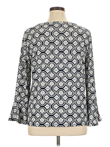 JM Collection Long Sleeve Blouse (view 2)