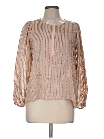 Dolan Long Sleeve Silk Top (view 1)