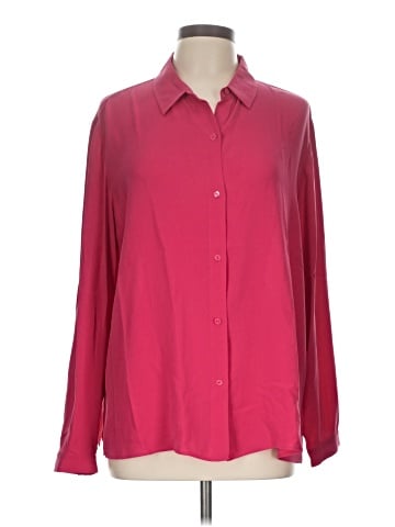 Eileen Fisher Long Sleeve Silk Top (view 1)