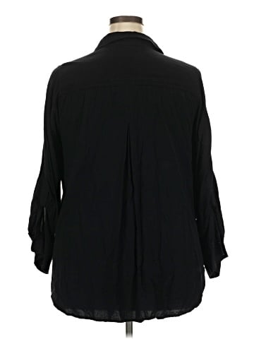 Velvet Heart 3/4 Sleeve Button-Down Shirt (view 2)