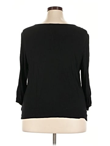 Lauren by Ralph Lauren 3/4 Sleeve T-Shirt (view 2)