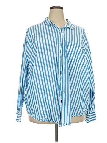 a.n.a. A New Approach Long Sleeve Button-Down Shirt (view 1)