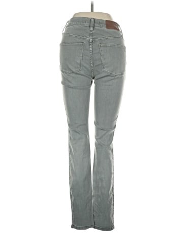Madewell 9" Mid-Rise Skinny Jeans: Garment-Dyed Button-Front Edition (view 2)