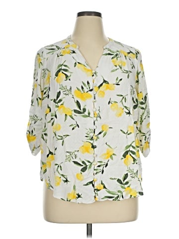 Torrid 3/4 Sleeve Blouse (view 1)