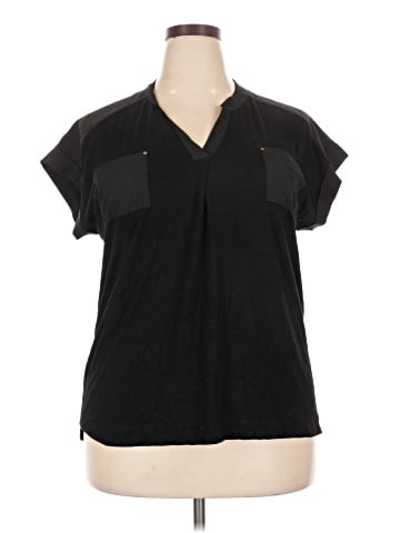 Calvin Klein Short Sleeve Blouse (view 1)