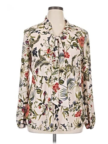Anne Klein Long Sleeve Blouse (view 1)