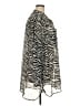 DKNYC 100% Polyester Animal Print Silver Long Sleeve Button-Down Shirt Size 3X - photo 4