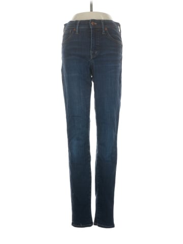 Madewell 9" Mid-Rise Skinny Jeans in Larkspur Wash: TENCEL&trade; Denim Edition (view 1)
