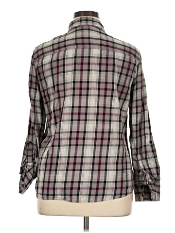 Faded Glory Long Sleeve Button-Down Shirt (view 2)
