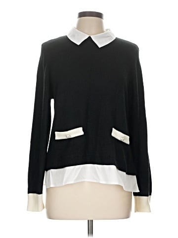 Karl Lagerfeld Paris Long Sleeve Blouse (view 1)