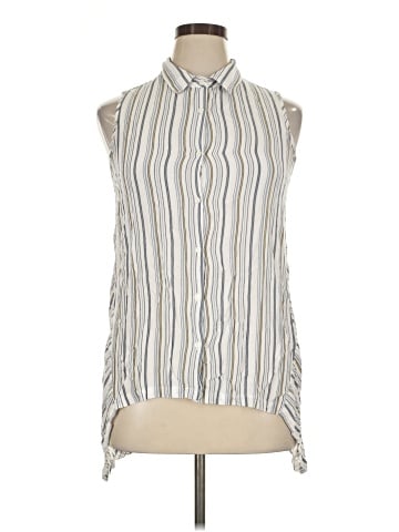 Max Studio Sleeveless Button-Down Shirt (view 1)