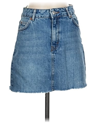 Topshop Denim Skirt (view 1)