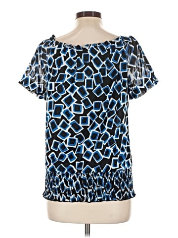 INC International Concepts Short Sleeve Blouse (view 2)