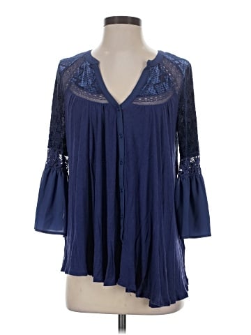Vintage America Blues 3/4 Sleeve Blouse (view 1)
