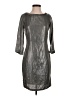Zara Basic Metallic Silver Cocktail Dress Size S - photo 1