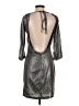 Zara Basic Metallic Silver Cocktail Dress Size S - photo 2