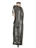 Zara Basic Metallic Silver Cocktail Dress Size S - photo 4