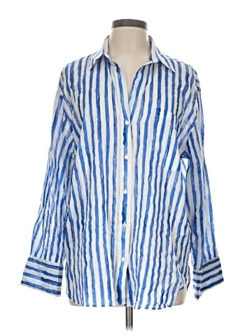 MNG 3/4 Sleeve Button-Down Shirt (view 1)