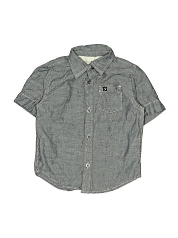 CALVIN KLEIN JEANS Short Sleeve Button-Down Shirt (view 1)