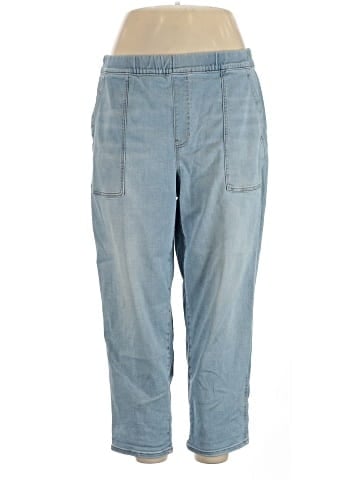 Madewell Pull-On Relaxed Jeans in Bellview Wash (view 1)
