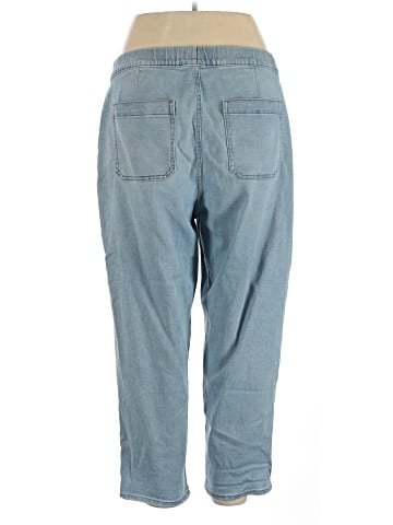Madewell Pull-On Relaxed Jeans in Bellview Wash (view 2)