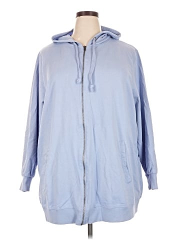 Brylane Woman Collection Zip Up Hoodie (view 1)