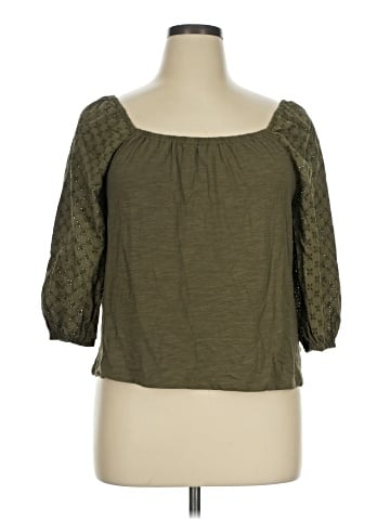 Sanctuary 3/4 Sleeve Blouse (view 1)