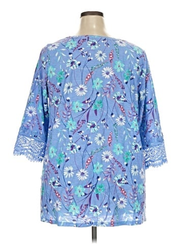 Woman Within 3/4 Sleeve Blouse (view 2)