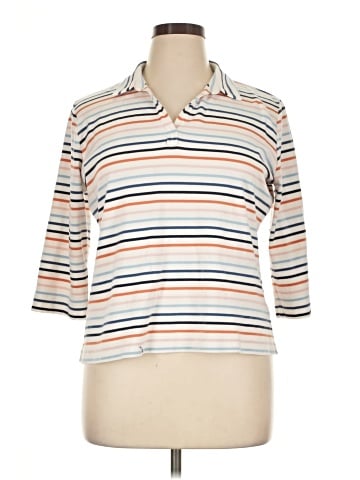 L.L.Bean 3/4 Sleeve Button-Down Shirt (view 1)