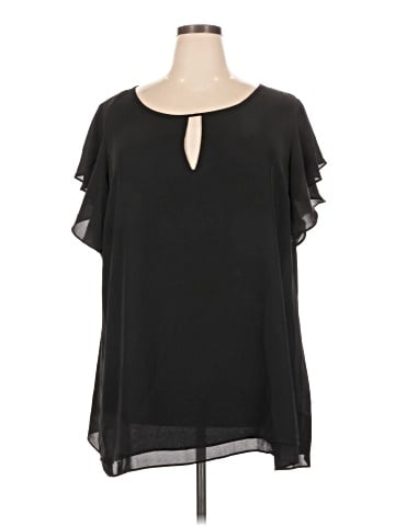 City Chic Short Sleeve Blouse (view 1)