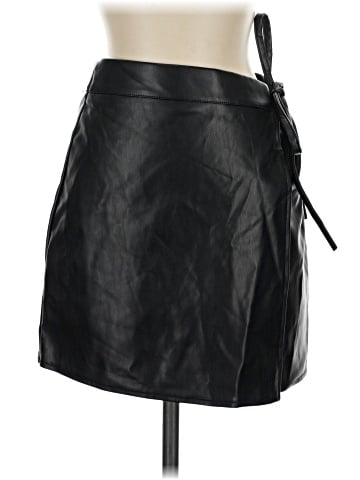 Hunter & Brown Faux Leather Skirt (view 1)