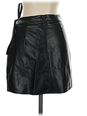 Hunter & Brown Faux Leather Skirt (view 2)