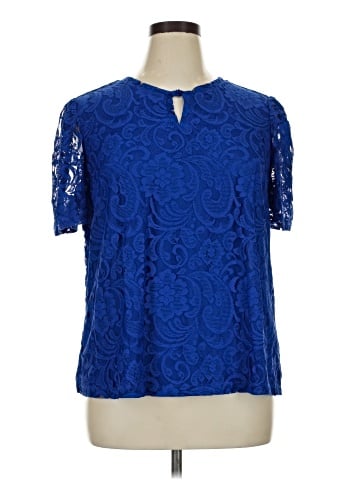 Liz Claiborne Short Sleeve Blouse (view 1)
