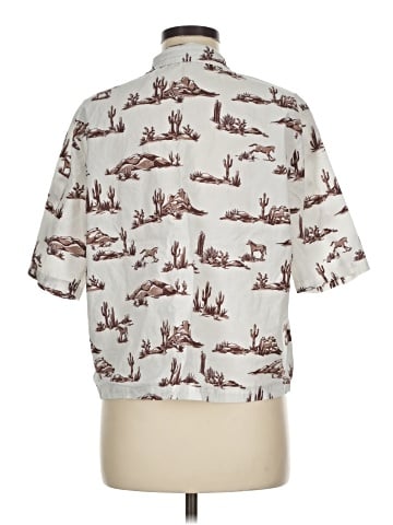 MNG Short Sleeve Button-Down Shirt (view 2)