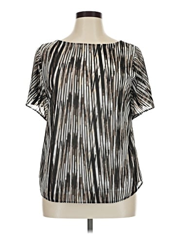 Liz Claiborne Short Sleeve Blouse (view 1)