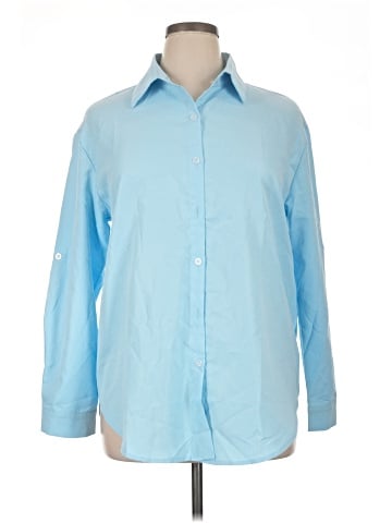 Unbranded 3/4 Sleeve Button-Down Shirt (view 1)