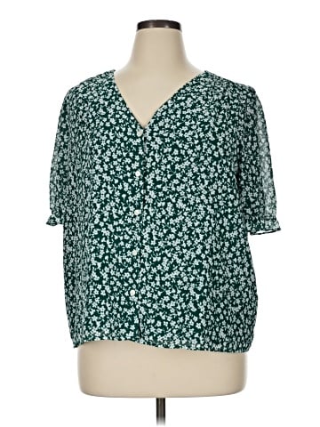 J.Crew Factory Store Short Sleeve Blouse (view 1)