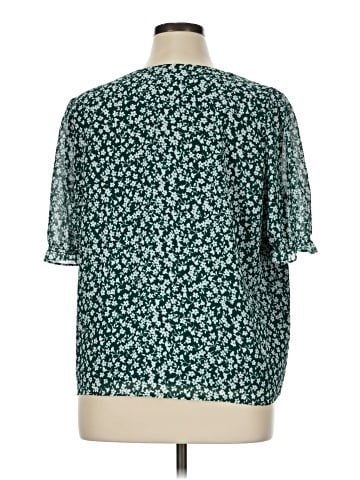 J.Crew Factory Store Short Sleeve Blouse (view 2)