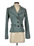 Etcetera Tweed Teal Wool Blazer Size 2 - photo 1