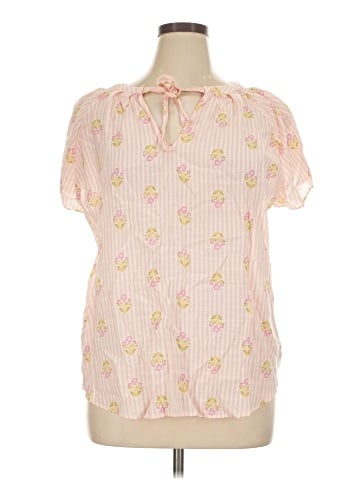 LC Lauren Conrad Short Sleeve Blouse (view 1)